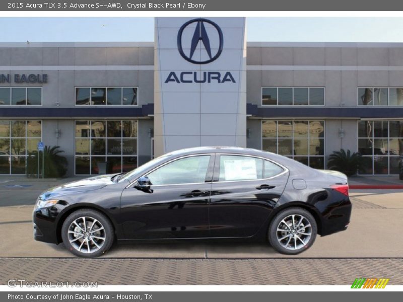 Crystal Black Pearl / Ebony 2015 Acura TLX 3.5 Advance SH-AWD