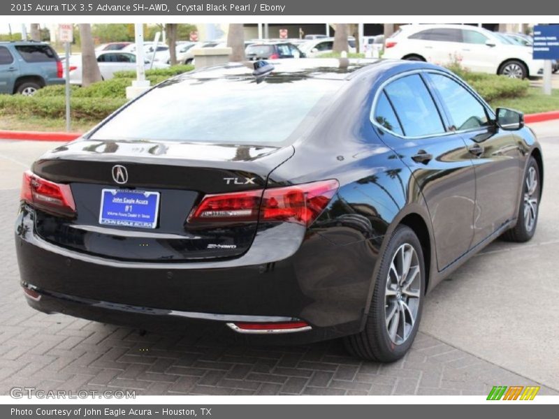 Crystal Black Pearl / Ebony 2015 Acura TLX 3.5 Advance SH-AWD