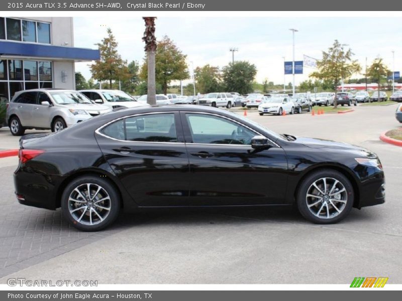 Crystal Black Pearl / Ebony 2015 Acura TLX 3.5 Advance SH-AWD