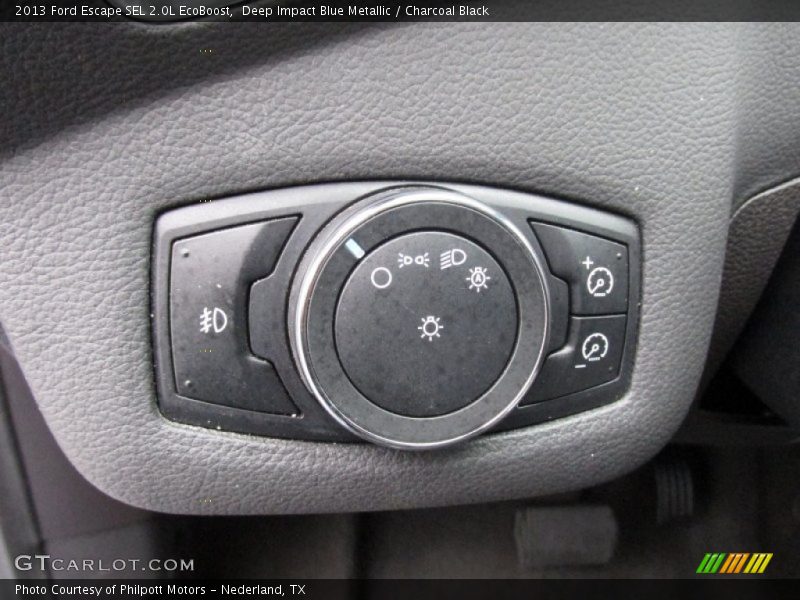 Deep Impact Blue Metallic / Charcoal Black 2013 Ford Escape SEL 2.0L EcoBoost