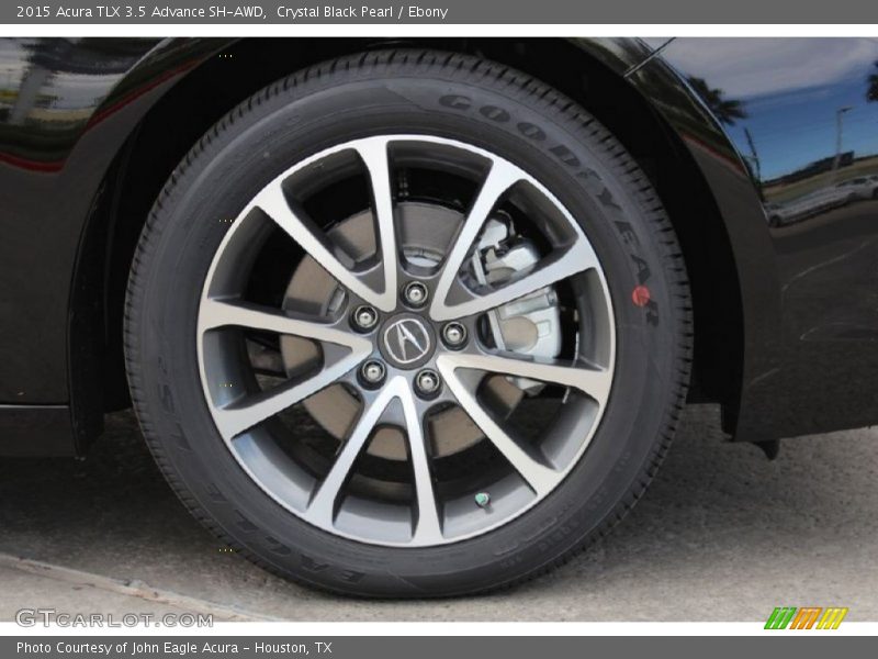 Crystal Black Pearl / Ebony 2015 Acura TLX 3.5 Advance SH-AWD