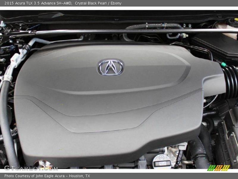 Crystal Black Pearl / Ebony 2015 Acura TLX 3.5 Advance SH-AWD