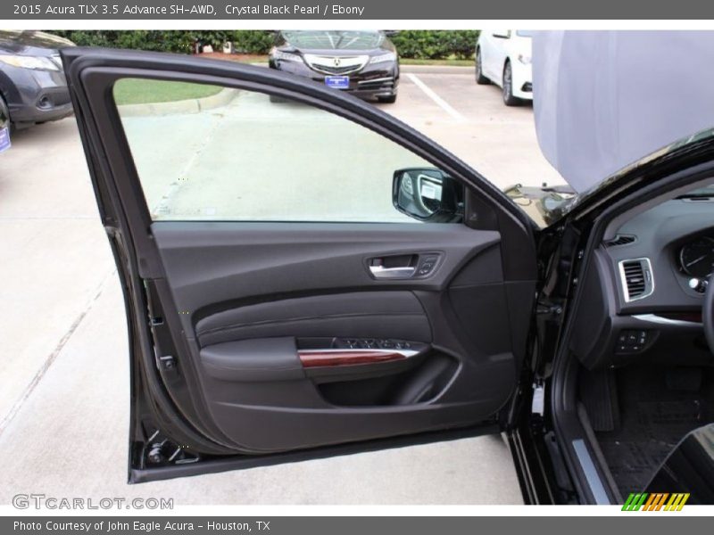 Crystal Black Pearl / Ebony 2015 Acura TLX 3.5 Advance SH-AWD