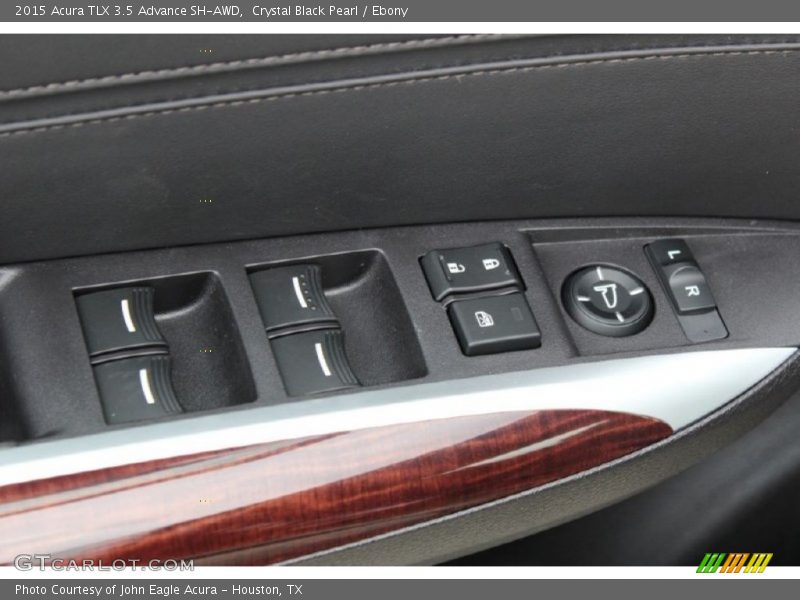 Crystal Black Pearl / Ebony 2015 Acura TLX 3.5 Advance SH-AWD