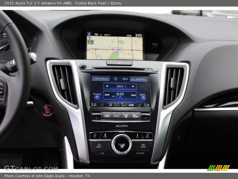 Crystal Black Pearl / Ebony 2015 Acura TLX 3.5 Advance SH-AWD