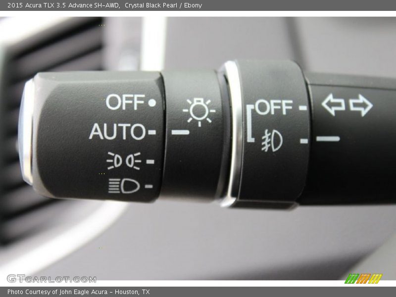 Crystal Black Pearl / Ebony 2015 Acura TLX 3.5 Advance SH-AWD