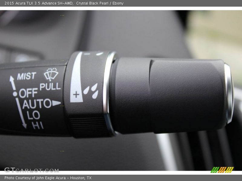Crystal Black Pearl / Ebony 2015 Acura TLX 3.5 Advance SH-AWD