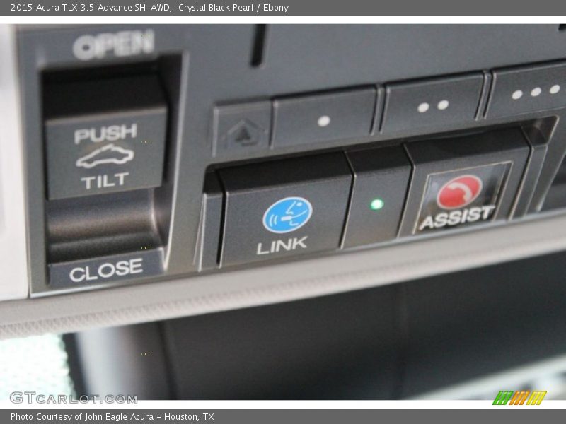 Crystal Black Pearl / Ebony 2015 Acura TLX 3.5 Advance SH-AWD