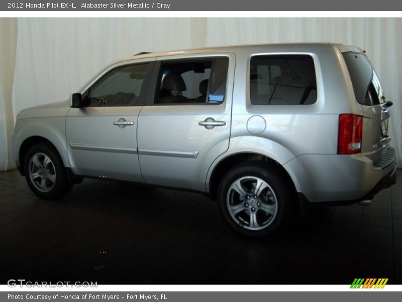 Alabaster Silver Metallic / Gray 2012 Honda Pilot EX-L