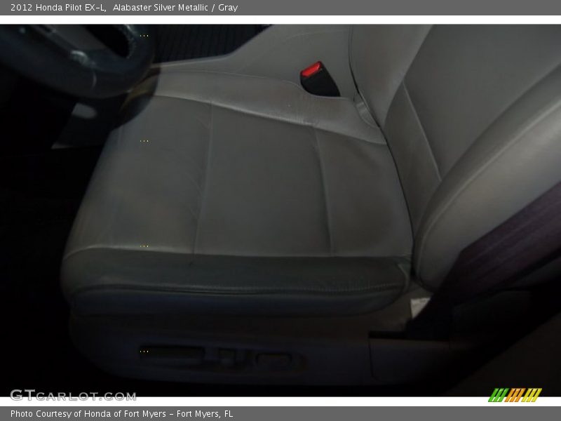 Alabaster Silver Metallic / Gray 2012 Honda Pilot EX-L