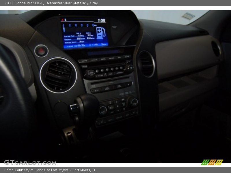 Alabaster Silver Metallic / Gray 2012 Honda Pilot EX-L