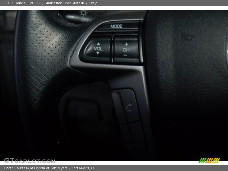 Alabaster Silver Metallic / Gray 2012 Honda Pilot EX-L