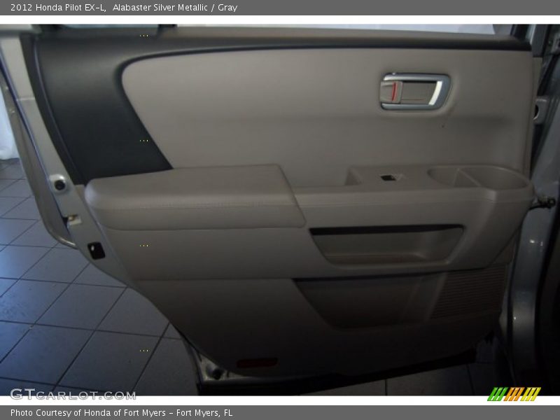 Alabaster Silver Metallic / Gray 2012 Honda Pilot EX-L