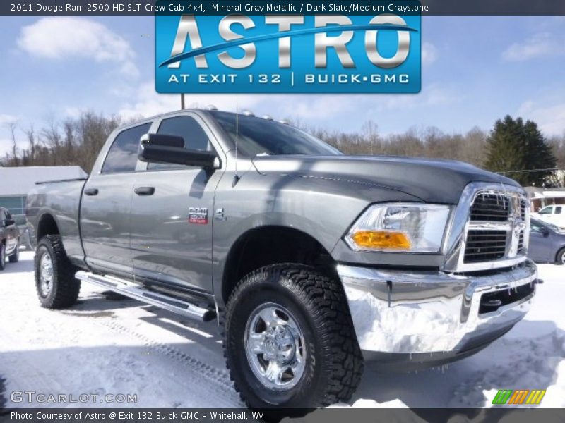 Mineral Gray Metallic / Dark Slate/Medium Graystone 2011 Dodge Ram 2500 HD SLT Crew Cab 4x4