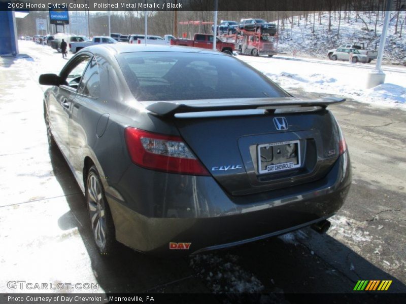 Polished Metal Metallic / Black 2009 Honda Civic Si Coupe