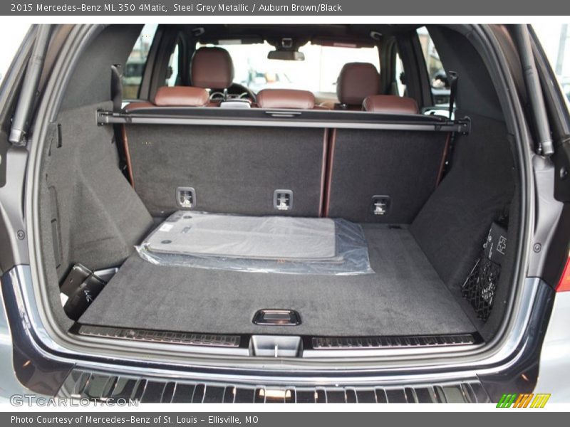 Steel Grey Metallic / Auburn Brown/Black 2015 Mercedes-Benz ML 350 4Matic