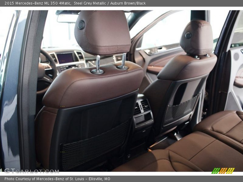 Steel Grey Metallic / Auburn Brown/Black 2015 Mercedes-Benz ML 350 4Matic