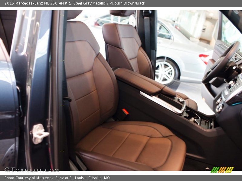 Steel Grey Metallic / Auburn Brown/Black 2015 Mercedes-Benz ML 350 4Matic