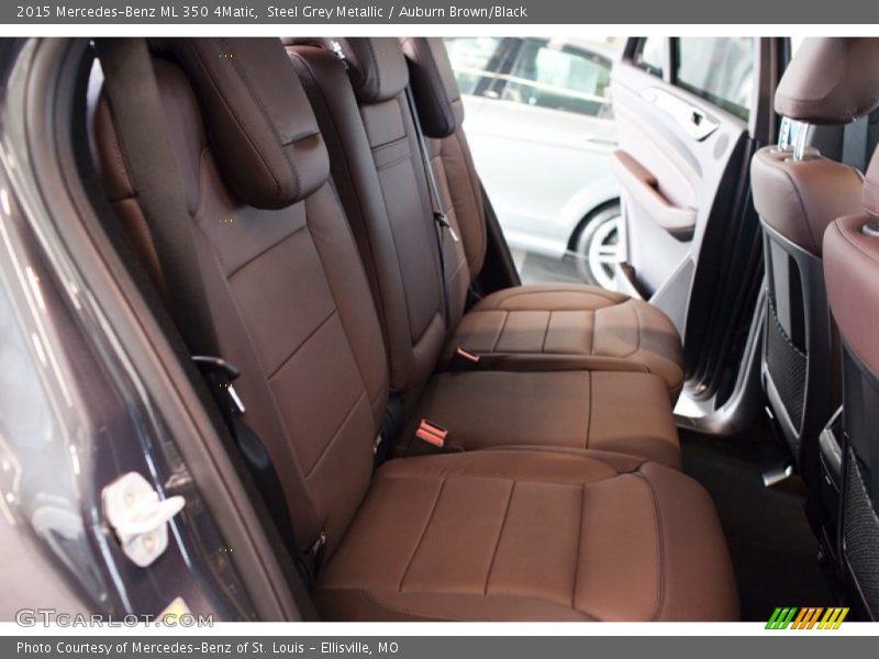 Steel Grey Metallic / Auburn Brown/Black 2015 Mercedes-Benz ML 350 4Matic