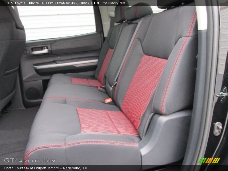 Rear Seat of 2015 Tundra TRD Pro CrewMax 4x4