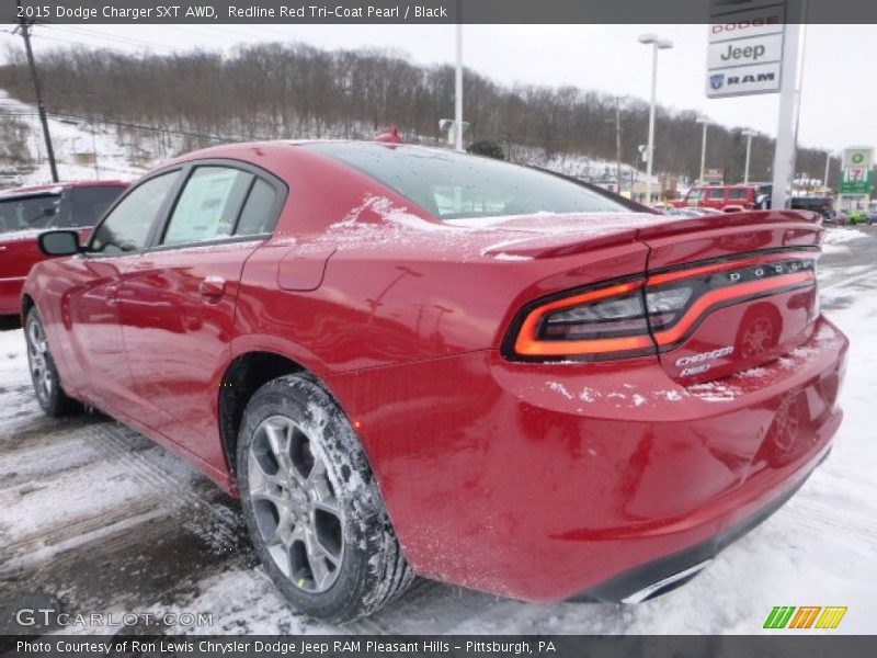 Redline Red Tri-Coat Pearl / Black 2015 Dodge Charger SXT AWD