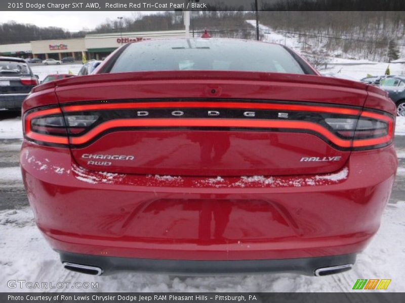 Redline Red Tri-Coat Pearl / Black 2015 Dodge Charger SXT AWD