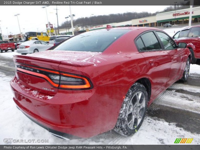Redline Red Tri-Coat Pearl / Black 2015 Dodge Charger SXT AWD