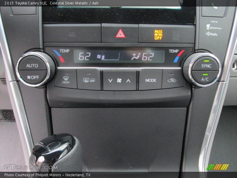 Controls of 2015 Camry XLE