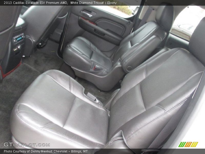 White Diamond Tricoat / Ebony 2013 Cadillac Escalade ESV Premium AWD