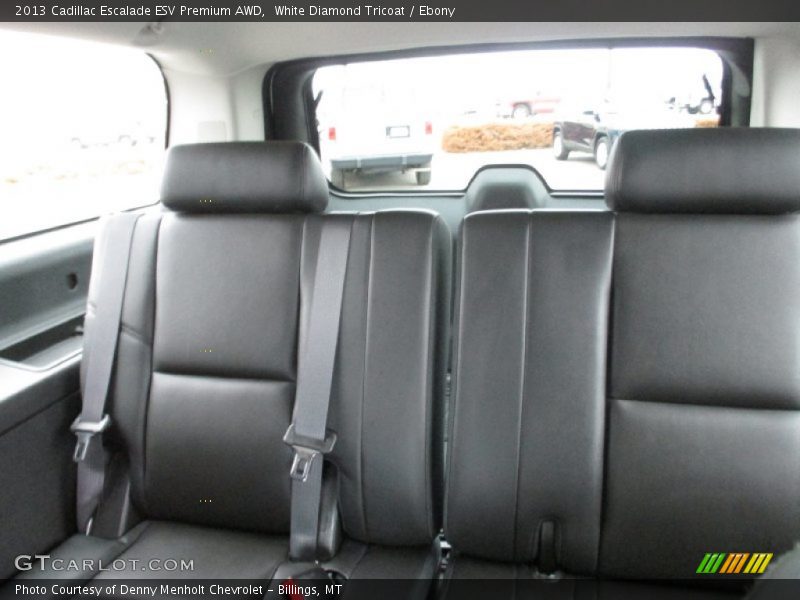 White Diamond Tricoat / Ebony 2013 Cadillac Escalade ESV Premium AWD