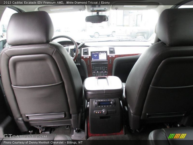 White Diamond Tricoat / Ebony 2013 Cadillac Escalade ESV Premium AWD