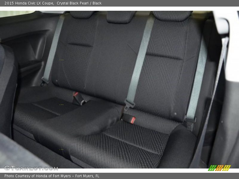 Crystal Black Pearl / Black 2015 Honda Civic LX Coupe