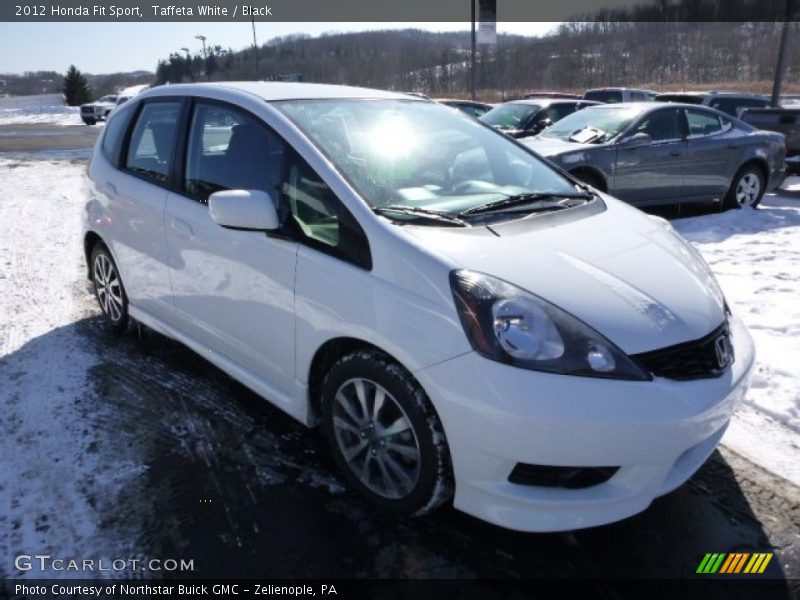 Taffeta White / Black 2012 Honda Fit Sport
