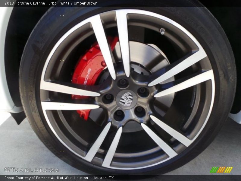 White / Umber Brown 2013 Porsche Cayenne Turbo