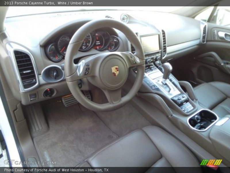 Umber Brown Interior - 2013 Cayenne Turbo 