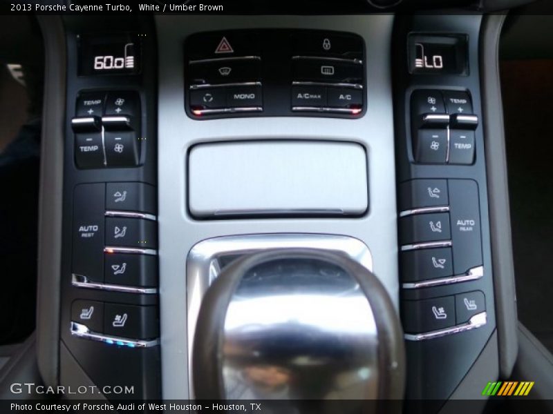 White / Umber Brown 2013 Porsche Cayenne Turbo