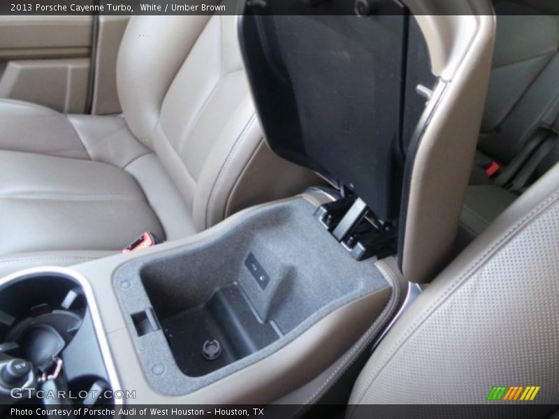 White / Umber Brown 2013 Porsche Cayenne Turbo