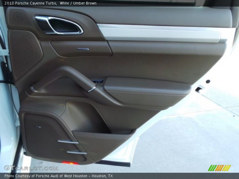 White / Umber Brown 2013 Porsche Cayenne Turbo