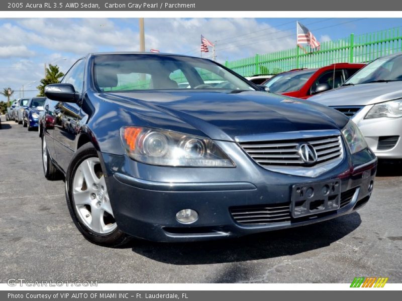 Carbon Gray Pearl / Parchment 2005 Acura RL 3.5 AWD Sedan