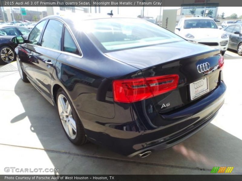 Moonlight Blue Metallic / Titanium Gray 2015 Audi A6 3.0T Premium Plus quattro Sedan