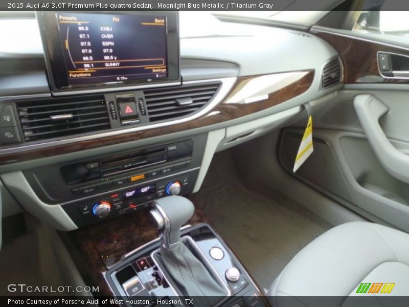 Moonlight Blue Metallic / Titanium Gray 2015 Audi A6 3.0T Premium Plus quattro Sedan