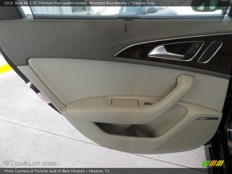 Moonlight Blue Metallic / Titanium Gray 2015 Audi A6 3.0T Premium Plus quattro Sedan