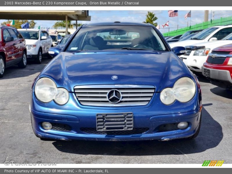 Orion Blue Metallic / Charcoal 2003 Mercedes-Benz C 230 Kompressor Coupe