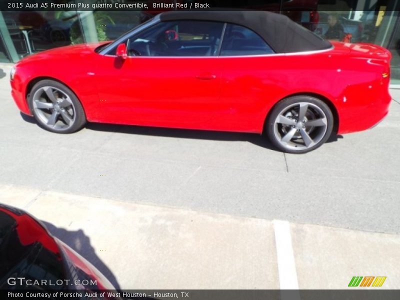 Brilliant Red / Black 2015 Audi A5 Premium Plus quattro Convertible