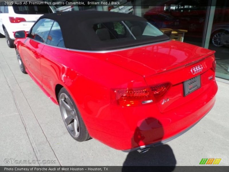 Brilliant Red / Black 2015 Audi A5 Premium Plus quattro Convertible