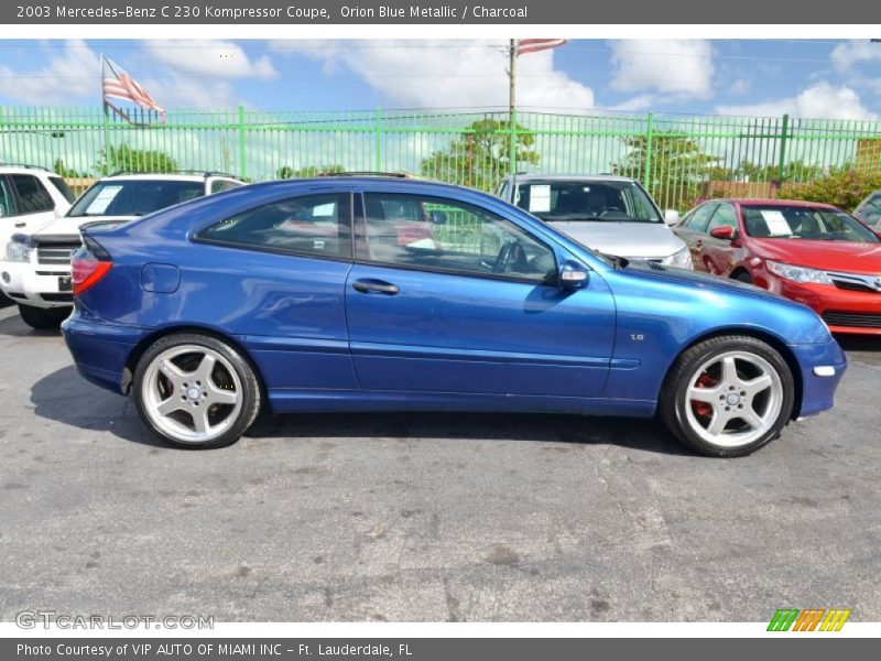 Orion Blue Metallic / Charcoal 2003 Mercedes-Benz C 230 Kompressor Coupe