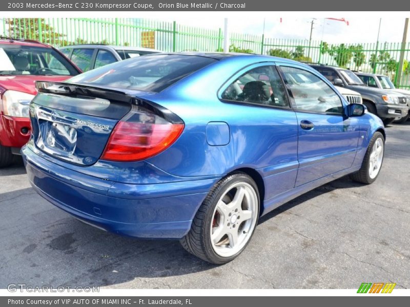 Orion Blue Metallic / Charcoal 2003 Mercedes-Benz C 230 Kompressor Coupe