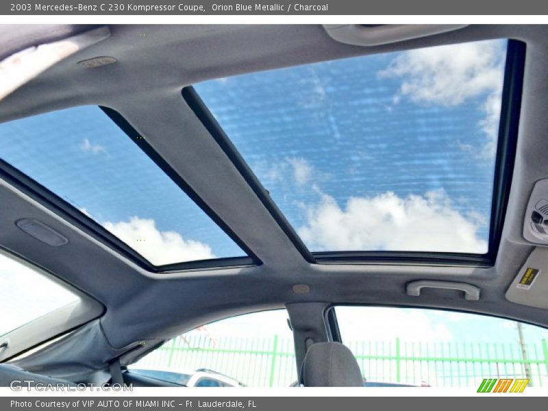 Sunroof of 2003 C 230 Kompressor Coupe