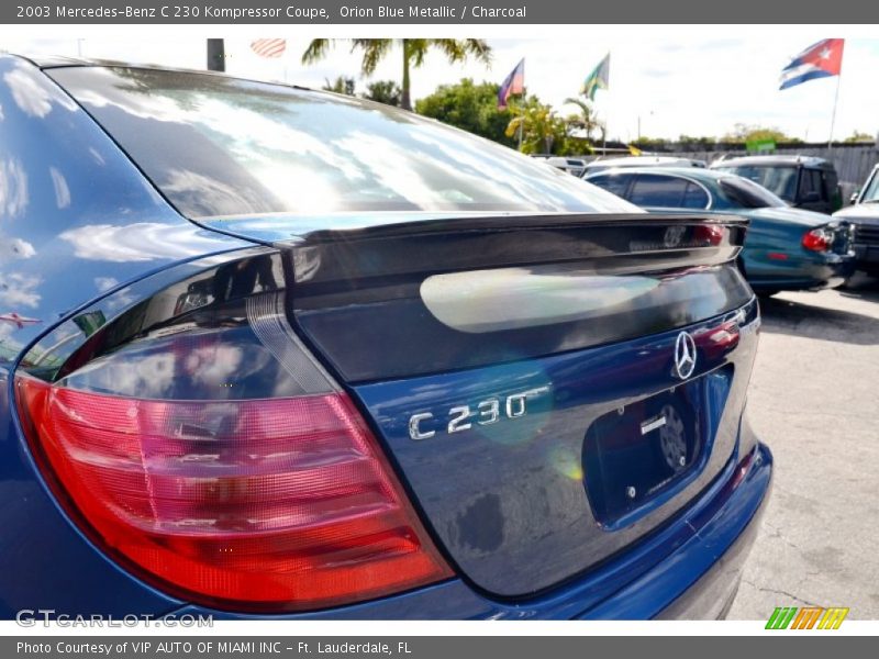 Orion Blue Metallic / Charcoal 2003 Mercedes-Benz C 230 Kompressor Coupe