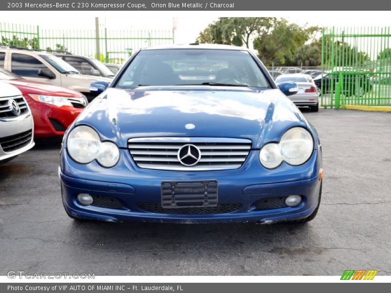 Orion Blue Metallic / Charcoal 2003 Mercedes-Benz C 230 Kompressor Coupe